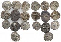 Lot of 10 Roman Republican AR Denarii, to be catalog. Lot sold as is, no return