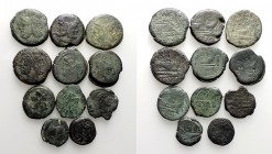 Lot of 11 Roman Republican Æ coins, to be catalog. Lot sold as is, no return