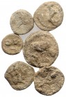 Lot of 6 Roman Lead Tesserae, to be catalog. Lot sold as is, no return