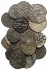 Lot of 20 Italian Medieval BI and Æ coins, to be catalog. Lot sold as is, no return
