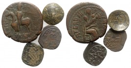 Lot of 4 Italian Medieval Æ coins, to be catalog. Lot sold as is, no return