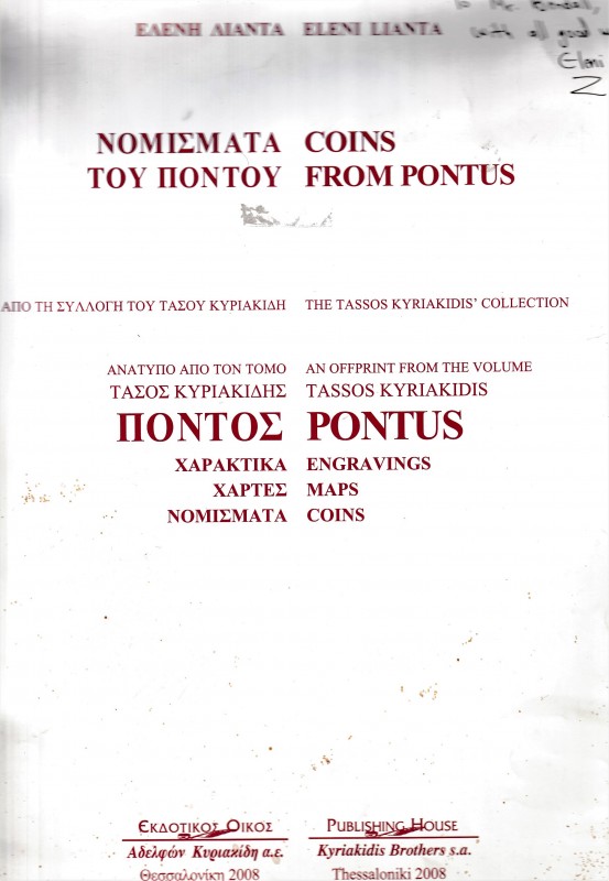 Lianta E., Coins From Pontus. The Tassos Kyriakidis' Collection. An Offprint fro...