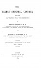 RIC III - The Roman Imperial Coinage Volume III - Antoninus Pius to Commodus. Mattingly M.A., Sydenham E.A. Spink & Son reprint, London 1989. Hardcove...