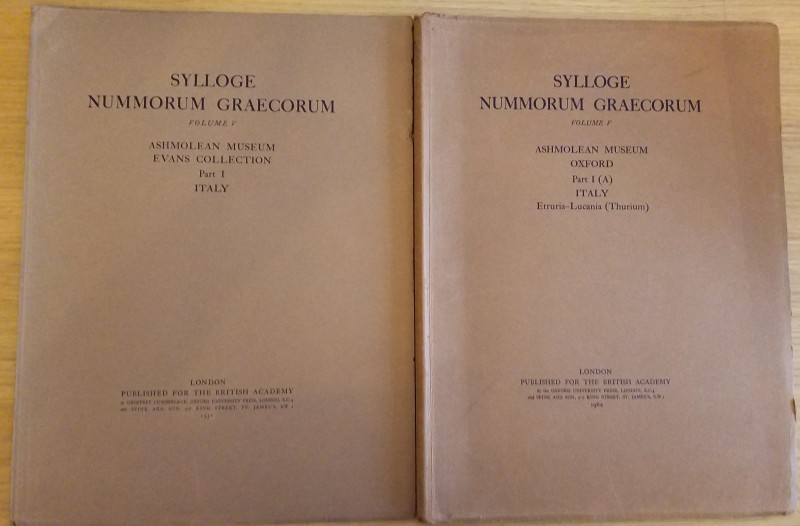 SNG Ashmolean, Sylloge Nummorum Graecorum Vol. V. Ashmolean Museum, Evans Collec...