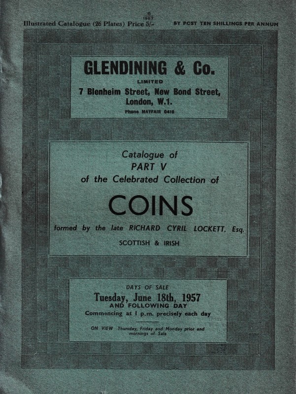 Glendining & Co., The Celebrated Collection of Coins, formed by the late Richard...