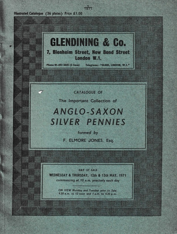 Glendining & Co., The Important Collection of Anglo-Saxon Silver Pennies formed ...