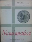 AA.VV. Numismatica. Rivista. Nuova serie, Anno II, n. 2. Maggio-Agosto 1961. P.&P. Santamaria Editori, Roma.120pp., illustrazioni B/N. Buone condizion...