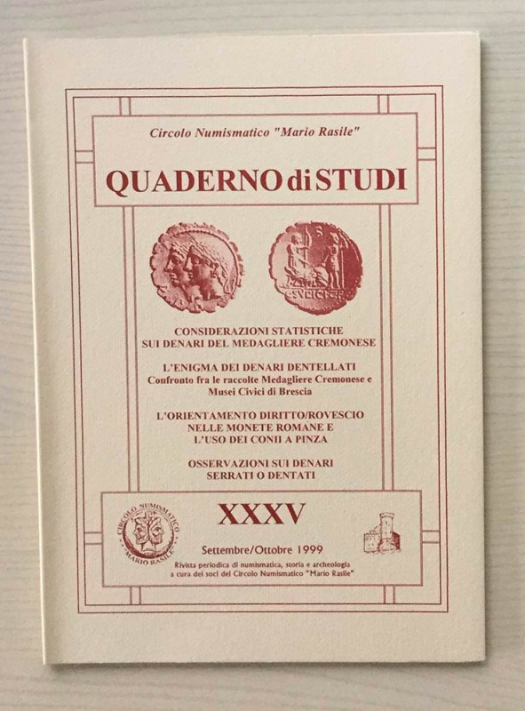 Circolo Numismatico “Mario Rasile” Quaderno di studi XXXV, Formia, Settembre-Ott...