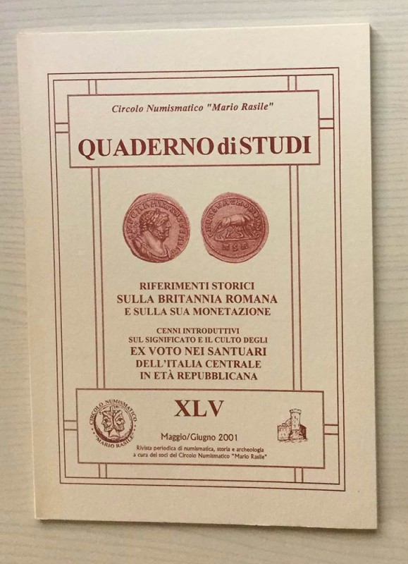 Circolo Numismatico “Mario Rasile” Quaderno di studi XLV, Formia Maggio-Giugno 2...