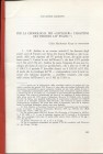 GARRAFFO S. – Per la cronologia dei “ Cavalieri “ tarantini dei periodi I – IV Evans. S.l.d. pp. 101 – 126, tavv. 1. Ril. cart. Buono stato, important...