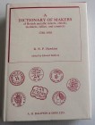 Hawkins R.N.P. A Dictionary of Makers of British Metallic Tickets, Checks, Medalets, Tallies, and Counters 1788-1910. Baldwin & Sons 1989. Tela ed. co...