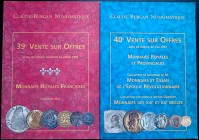 Burgan C. Numismatique. Aste 39 e 40. Parigi, 26 Giugno 1996 e 22 Maggio 1997. Monete francesi, include le collezioni M.A e Monsieur de M. e Victor Ga...