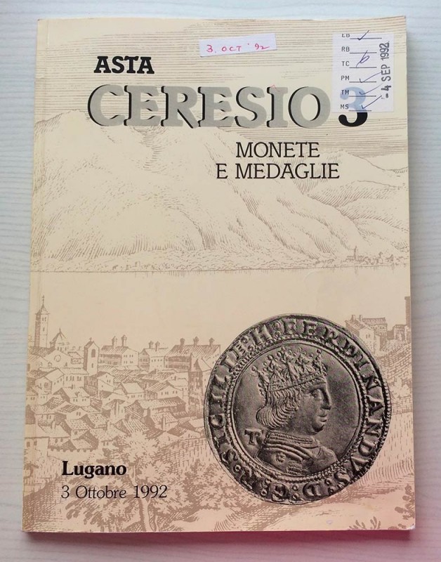 Ceresio Asta 3 Monete e Medaglie. Monete Greche e Romane. Una serie Importante N...