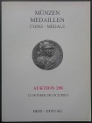 Hess - Divo. Auktion 298. Munzen - Medaillen. Zurigo, 22 Ottobre 2003. Brossura editoriale, 666 lotti, foto a colori. Ottime condizioni