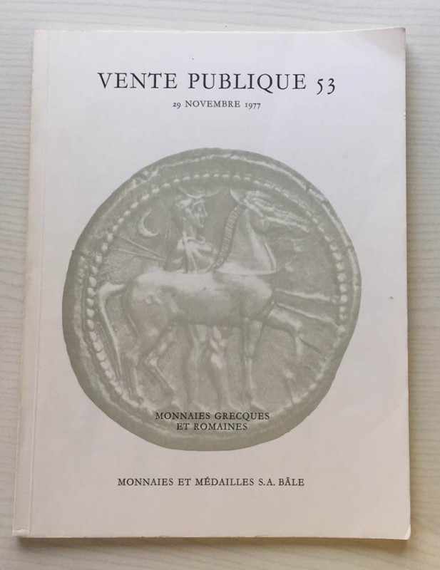 Monnaies et Medailles Vente Publique 53 Monnaies Grecques et Romaines. Bale 29 N...