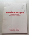 Vinchon F. B. Monnaies Antiques, Francaises et Etrangeres. Paris 10 Juin 1983. Brossura ed. lotti 384, ill. in b/n. Buono stato.