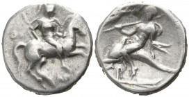 Calabria. Tarentum. ΑΡΙΣΤΟΚ-, magistrate circa 272-240 BC. Nomos AR