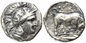 Lucania. Thourioi circa 350-300 BC. Stater AR