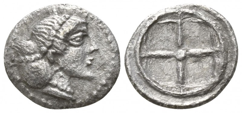 Sicily. Syracuse. Deinomenid Tyranny 485-466 BC.
Litra AR

10mm., 0,49g.

D...