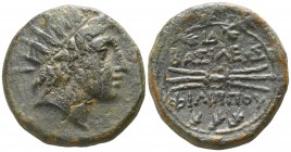 Kings of Macedon. Uncertain mint. Philip V. 221-179 BC. Bronze Æ