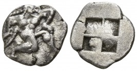 Islands off Thrace. Thasos circa 525-463 BC. Trihemiobol AR