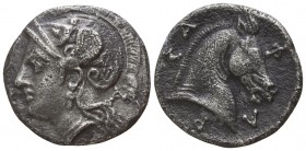 Thessaly. Pharsalos circa 424-404 BC. Hemidrachm AR
