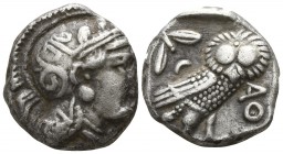 Attica. Athens circa 350 BC. Drachm AR