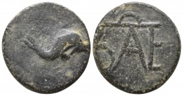Kings of Bosporos. . Polemo I 14-9 BC. Bronze Æ