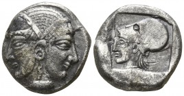 Mysia. Lampsakos 470-450 BC. Drachm AR
