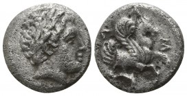 Mysia. Lampsakos circa 350-250 BC. Trihemiobol AR