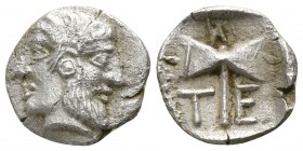 Troas. Tenedos  480-450 BC. Obol AR