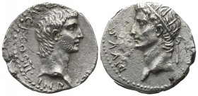 Cappadocia. Caesarea-Eusebeia. Germanicus with Divus Augustus AD 37-38. Drachm AR