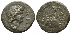 Cilicia. Anazarbos . Nero AD 54-68. Bronze Æ