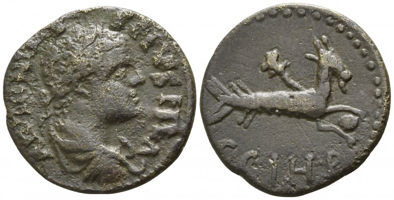 Mysia. Parion . Caracalla AD 211-217.
Bronze Æ

22mm., 5,74g.

ANTONINV-S P...