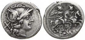 Anonymous 206-195 BC. Rome. Denar AR