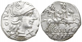 Cn. Lucretius Trio 136 BC. Rome. Denar AR