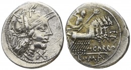 M. Carbo.  122 BC. Rome. Denar AR