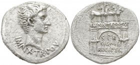 Augustus 27-14 BC. Pergamon. Cistophorus AR