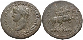 Nero AD 54-68. Lugdunum. Sestertius Æ