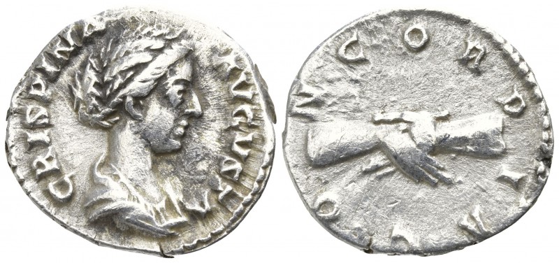Crispina, wife of Commodus AD 178-191. Rome
Denar AR

18mm., 2,91g.

CRISPI...