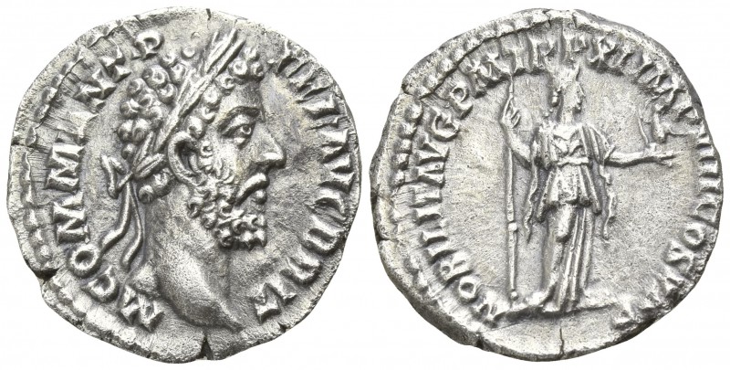Commodus AD 180-192. Rome
Denar AR

18mm., 2,85g.

M COMM ANT P FEL AVG BRI...