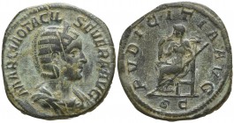 Otacilia Severa  AD 244-249. Rome. Sestertius Æ