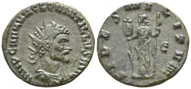 Quintillus AD 270. Rome
Antoninian Æ

20mm., 2,79g.

IMP C M AVR CL QVINTIL...