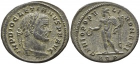 Diocletian AD 284-305. Aquileia. Follis Æ