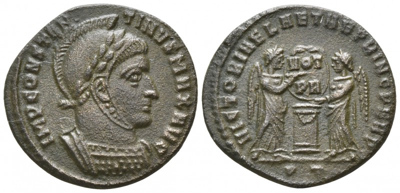 Constantinus I the Great AD 306-336. Ticinum
Follis Æ

17mm., 2,59g.

IMP C...