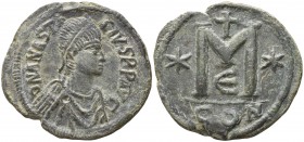 Anastasius I  AD 491-518. Constantinople. Follis Æ
