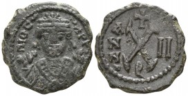Maurice Tiberius.  AD 582-602. Theoupolis (Antioch). Decanummium Æ