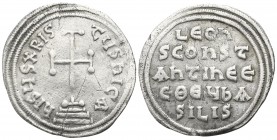 Leo IV  AD 780-787. Constantinople. Miliaresion AR