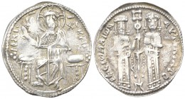 Andronicus II Palaeologus, with Michael IX AD 1282-1328. Constantinople. Basilikon AR