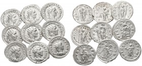 Lot of 9 imperial Antoniniani / SOLD AS SEEN, NO RETURN!